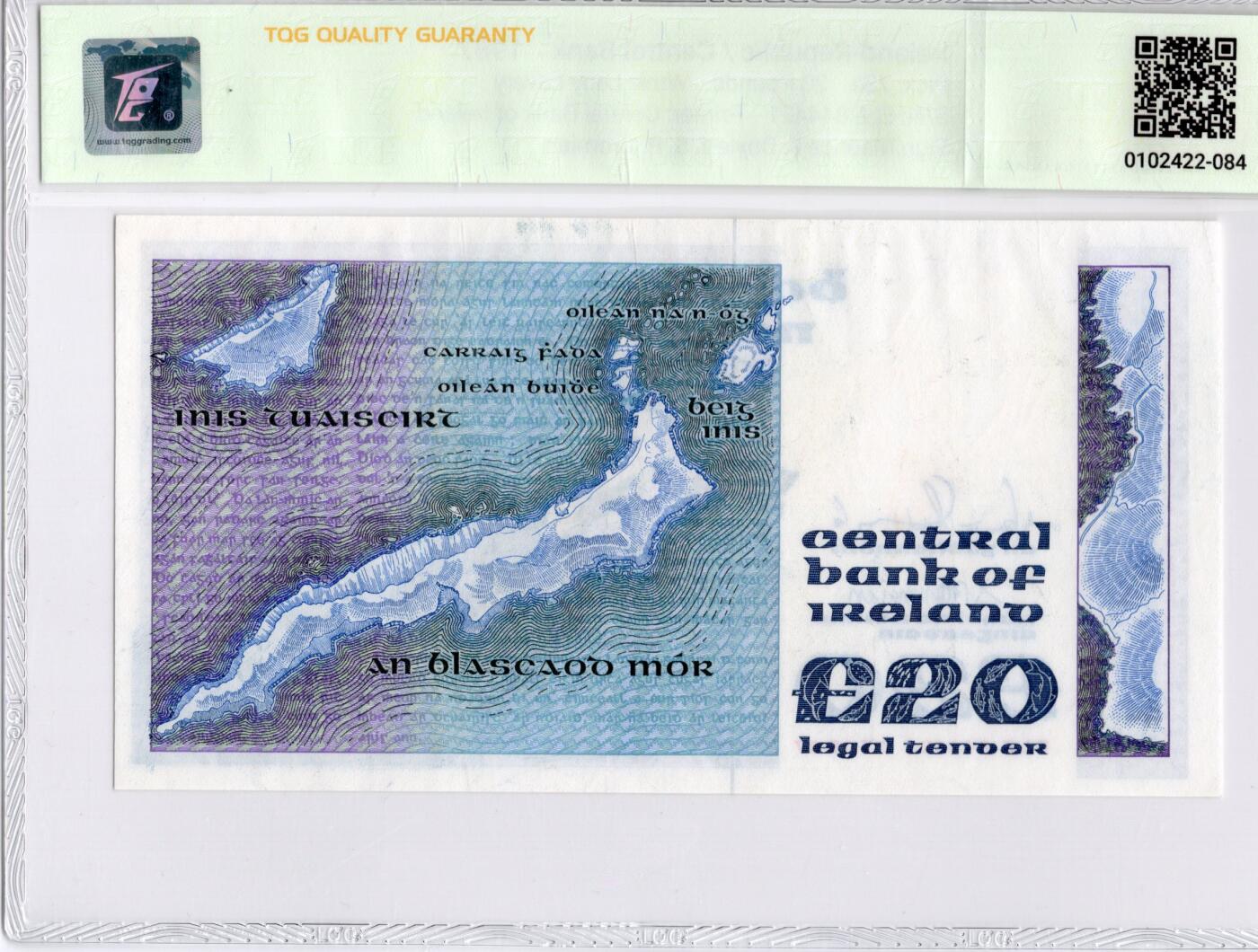 喜羊羊钱币收藏2026第14期(评级币场) 	爱尔兰	P-73c 1987年20镑		64				ELE844421			