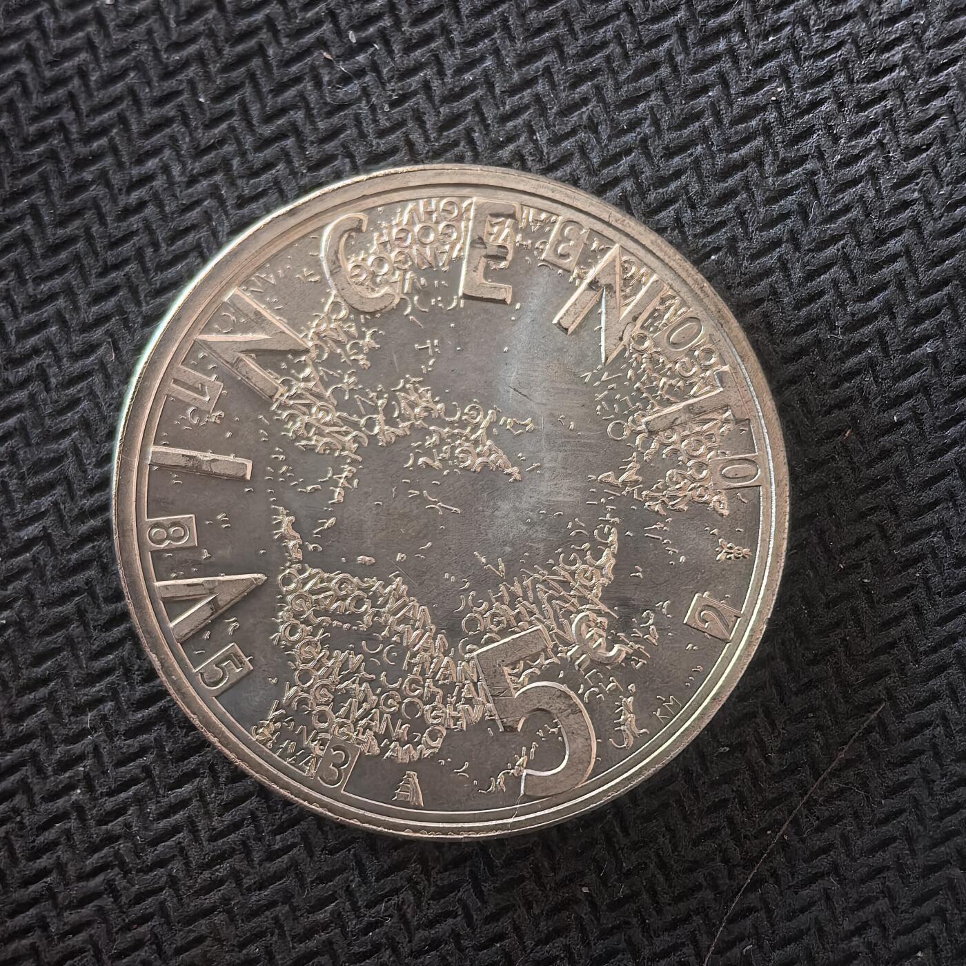 道一币馆币章第一百六十四场 荷兰2003年画家梵高诞辰250周年5欧元银币  11.9g 925s