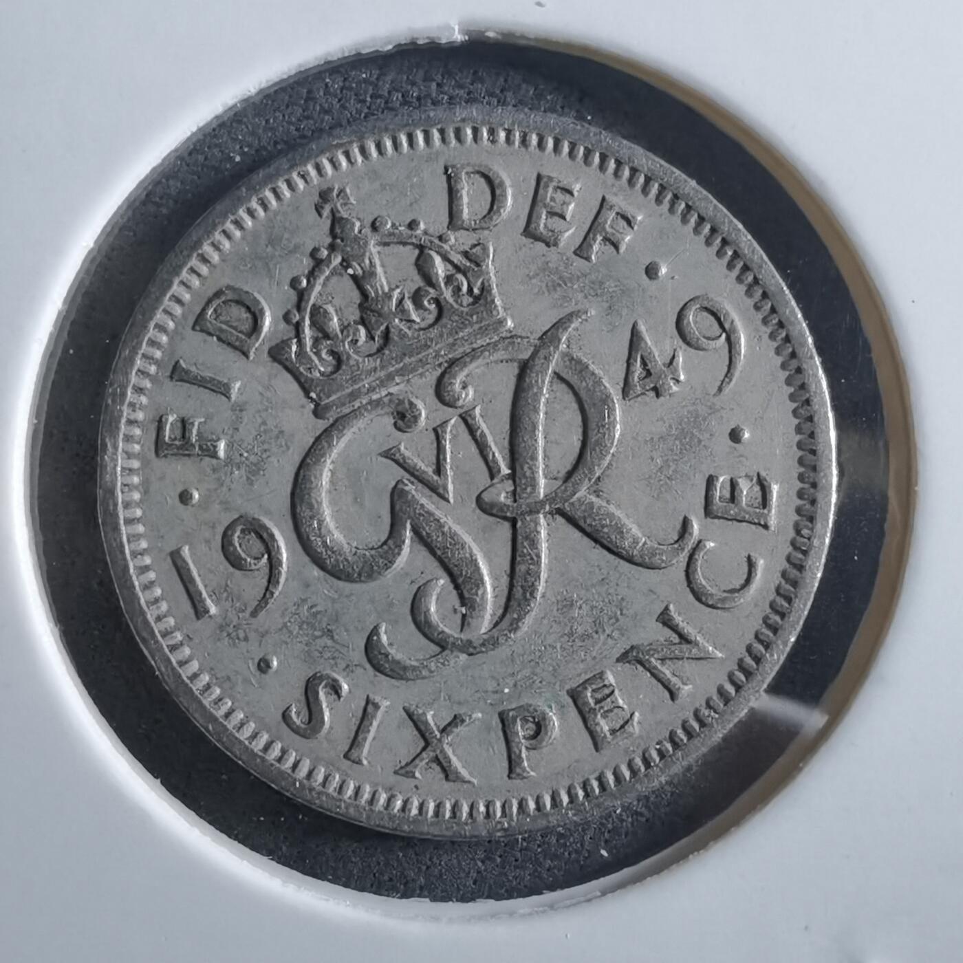 沼泽如烟--第966场 英国1949年六便士