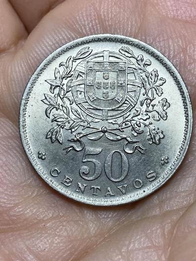 2026年第十一场(总第一百八十场）外国好品散币场(免佣金) - 原光好品–葡萄牙🇵🇹1960年50分(共和国时期第四套)