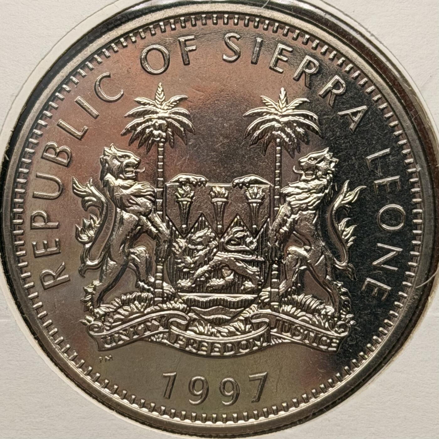 ＜星葵钱币社＞散币克朗场第68期·1月23日发货 〈邮币封〉塞拉利昂1997年人民的王妃·黛安娜1元克朗型纪念币