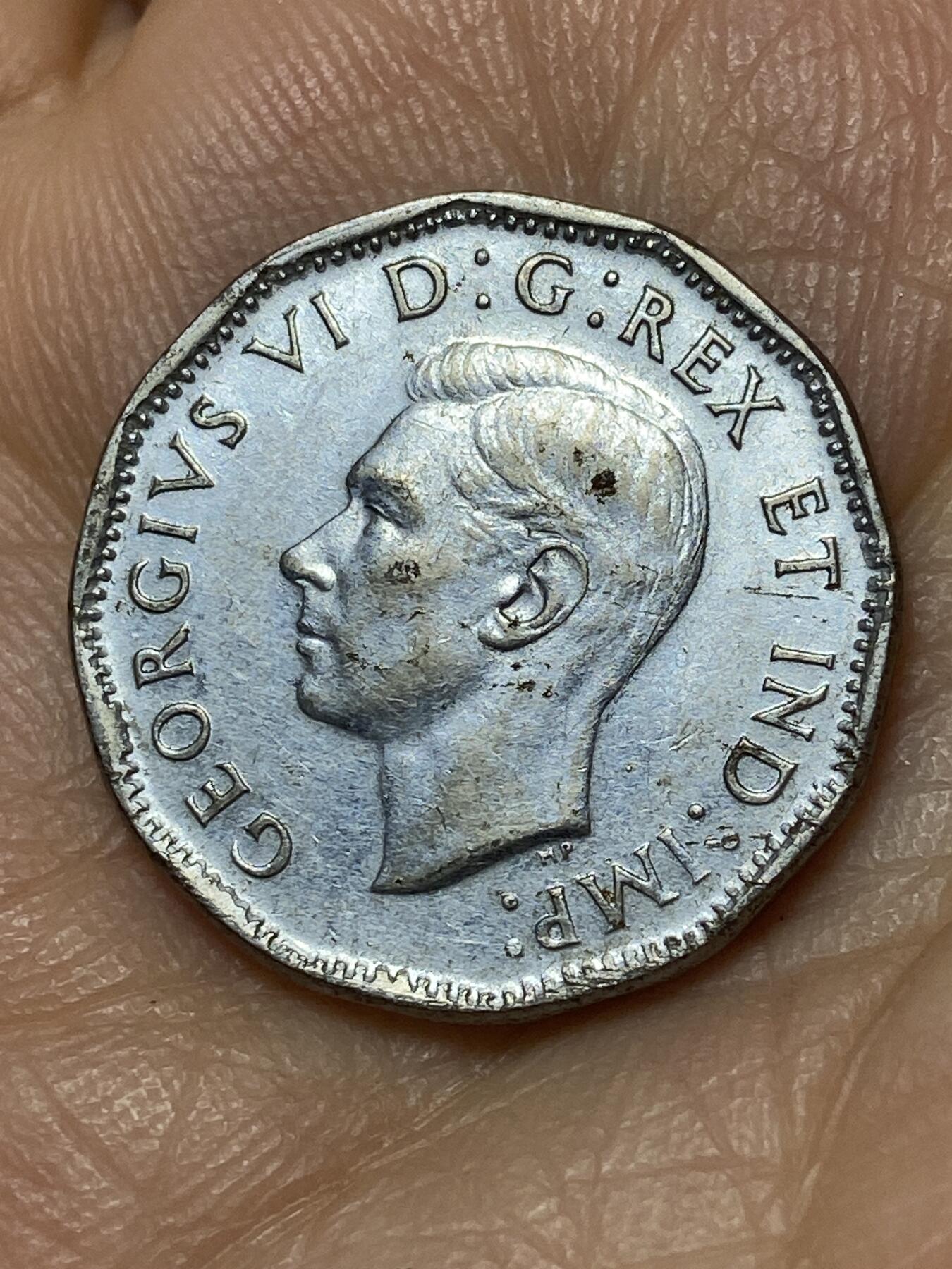 2026年第十一场(总第一百八十场）外国好品散币场(免佣金) 加拿大🇨🇦1945年5分(乔治六世第四版，关门年仅发行2年)