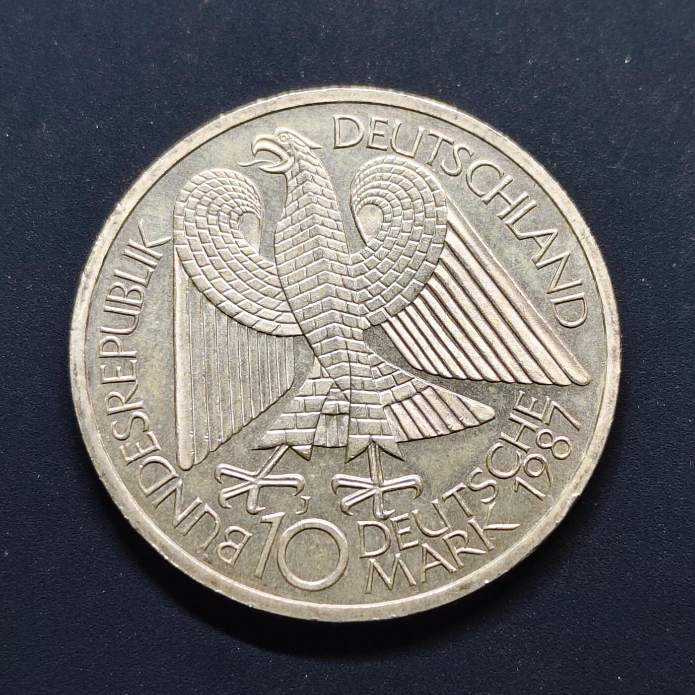 【全场包邮】纯粹捡漏拍497场-持续更新中 德国联邦德国1987年10马克柏林建城750周年纪念银币【33毫米15.5克62.5%】