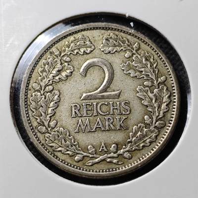 KK钱币收藏小铺  第400期  百期特拍（四拍之四）2月预留时间 周末发货 - 1925 德国2马克银币