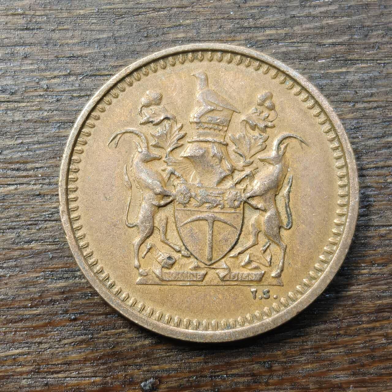 【铜匠收藏】★第138场★散币场。不寄存，30包邮。不满30元，支付5元运费。《接受代拍 代送NGC评级》 69【无寄存】罗德西亚 1970年 1/2分 铜币