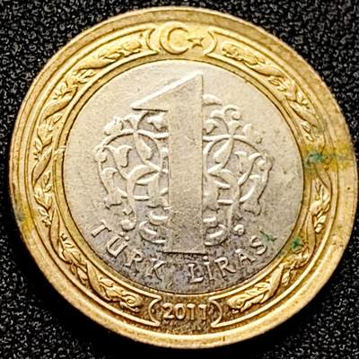 泉币菌-第172场- 精品福利场 - 土耳其1里拉双色币 凯末尔总统 26mm