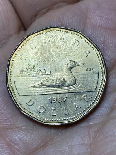 2026年第十一场(总第一百八十场）外国好品散币场(免佣金) - 加拿大🇨🇦1987年1元(伊丽莎白二世中年花冠，浅浮雕版首发年)