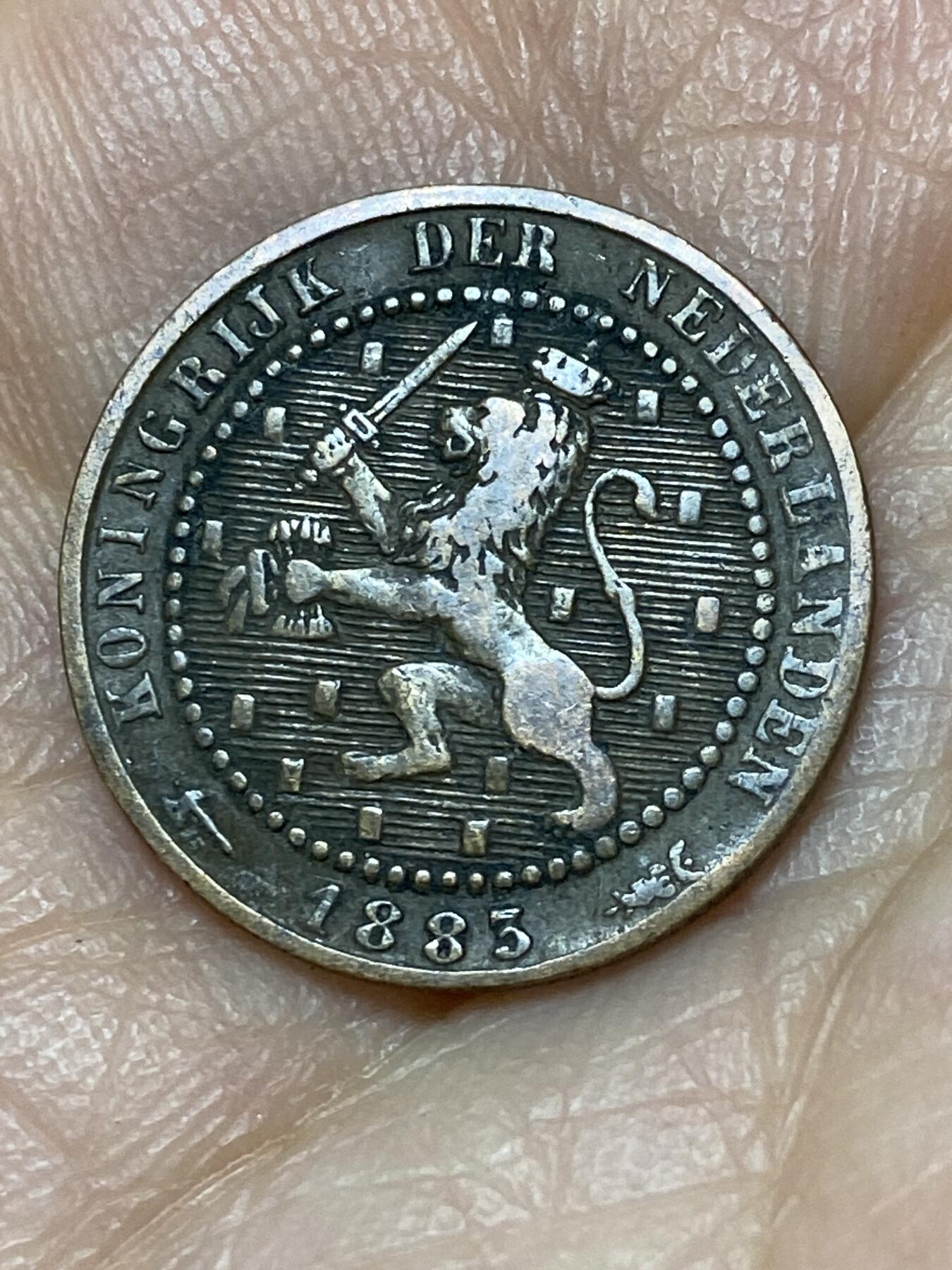 2026年第十一场(总第一百八十场）外国好品散币场(免佣金) 荷兰🇳🇱1883年1分(威廉三世时期，Broadaxe–宽刃斧标)