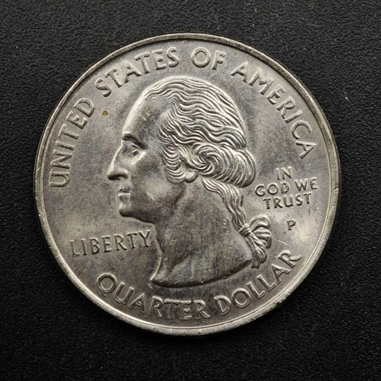 【淘币小摊】实时拍第八百五十拍   散币银币场   满百包邮可预留二周 每周一统一发货   美国1999年25分纪念币