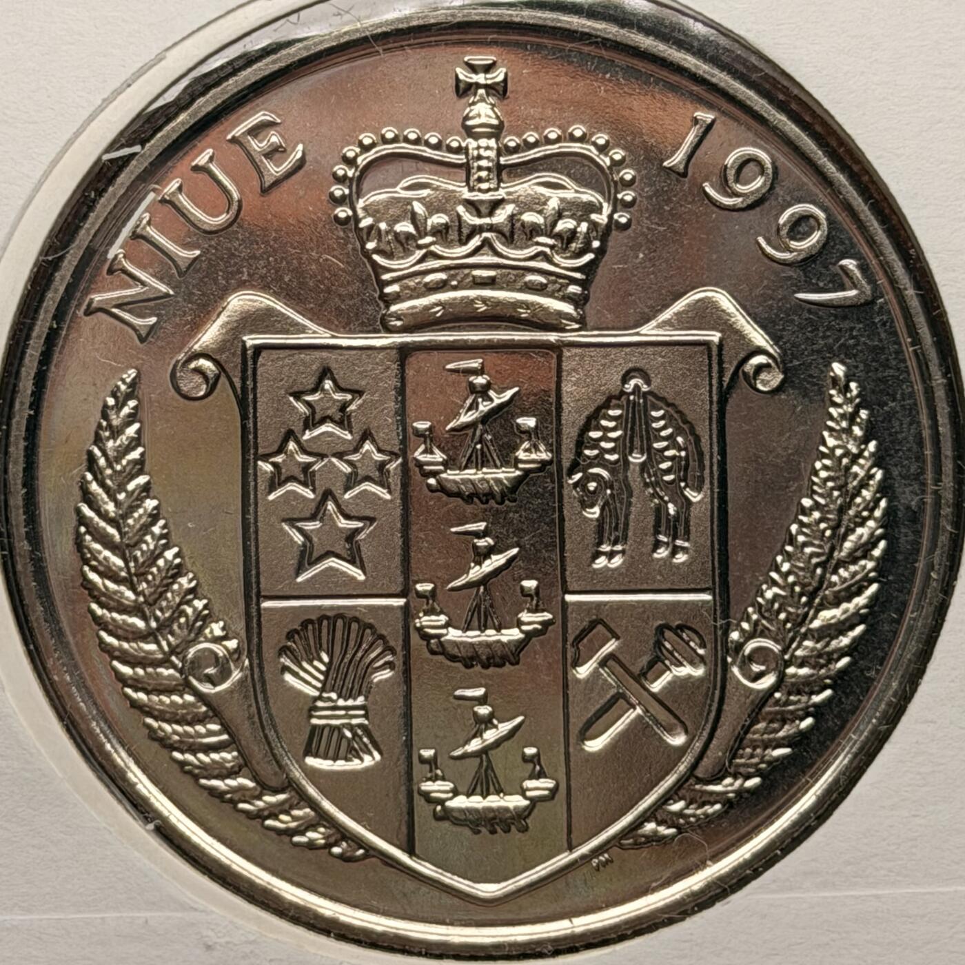 ＜星葵钱币社＞散币克朗场第68期·1月23日发货 〈邮币封〉纽埃1997年戴安娜王妃1元克朗型纪念币