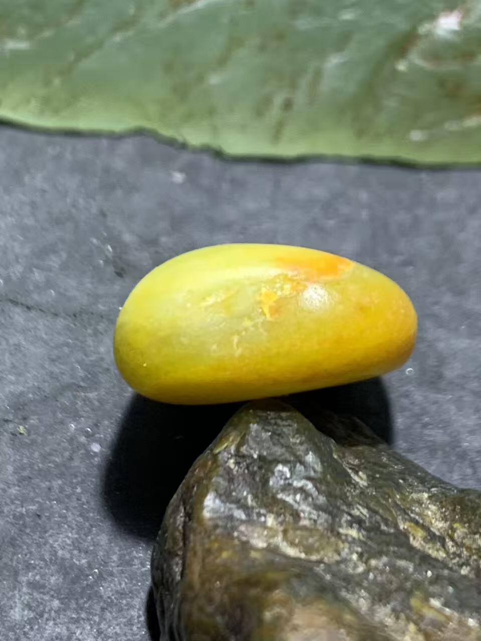 精美洒金皮和田玉独籽原石一颗，