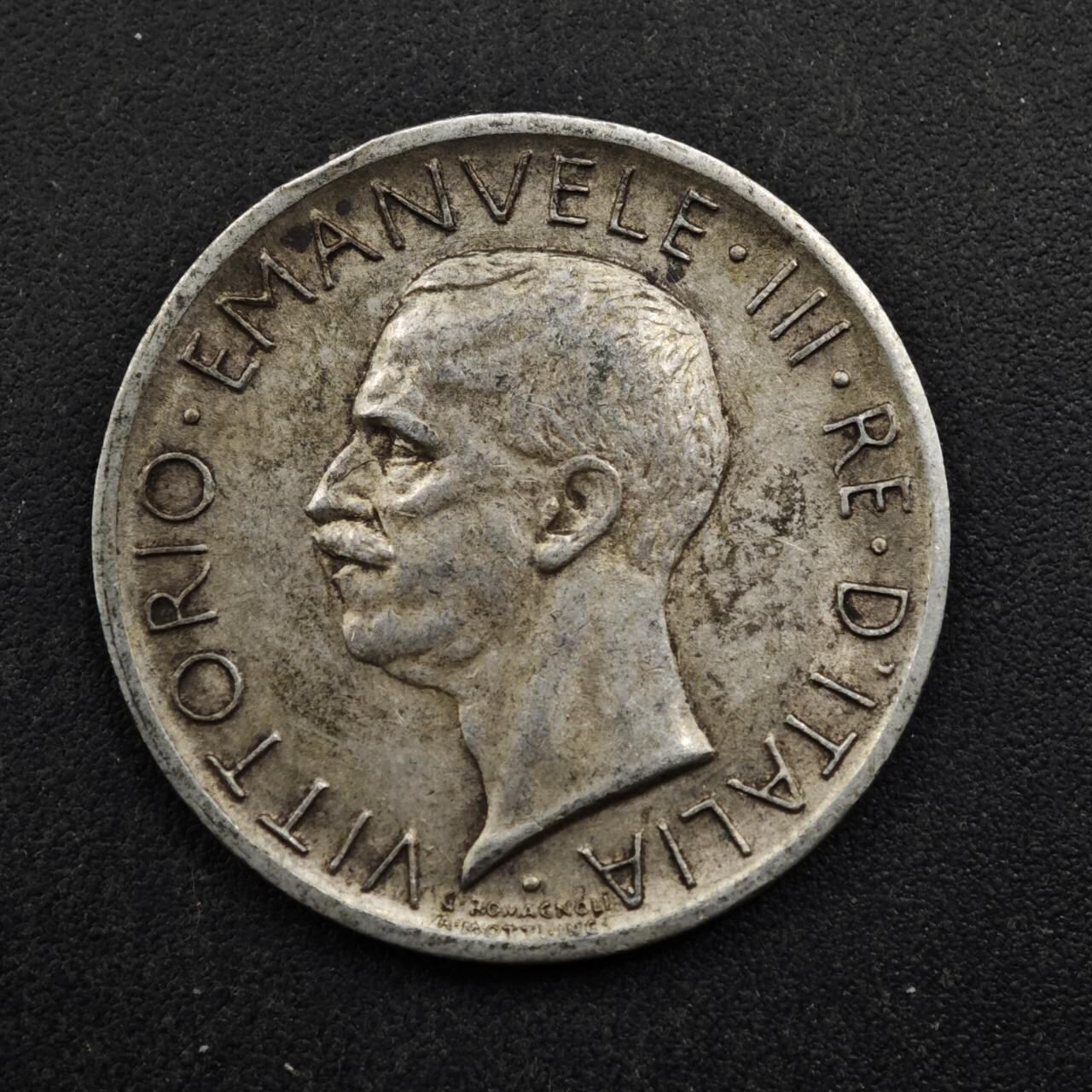 【淘币小摊】实时拍第八百五十拍   散币银币场   满百包邮可预留二周 每周一统一发货   意大利1927年5里拉银币