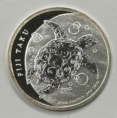 S&S Numismatic世界钱币-拍卖 第119期  - 斐济2012年 海龟 1元1/2盎司投资银币 15.55克999银