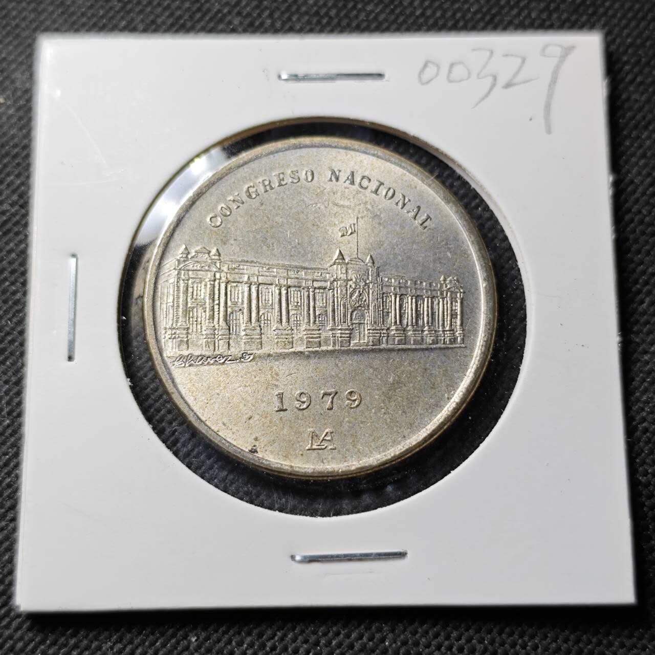 KK钱币收藏小铺  第400期  百期特拍（四拍之四）2月预留时间 周末发货  1979秘鲁1000索尔纪念银币 15.5克500银