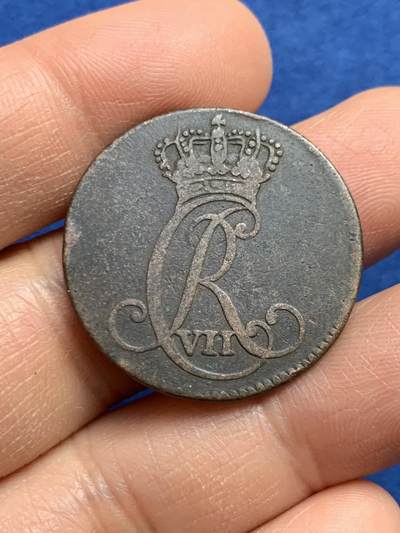 《竞宝斋》第459场 周日，周一，2场连拍 （全场包邮）欢迎送拍 - 1787年丹属石勒苏益格-荷尔斯泰因铜币