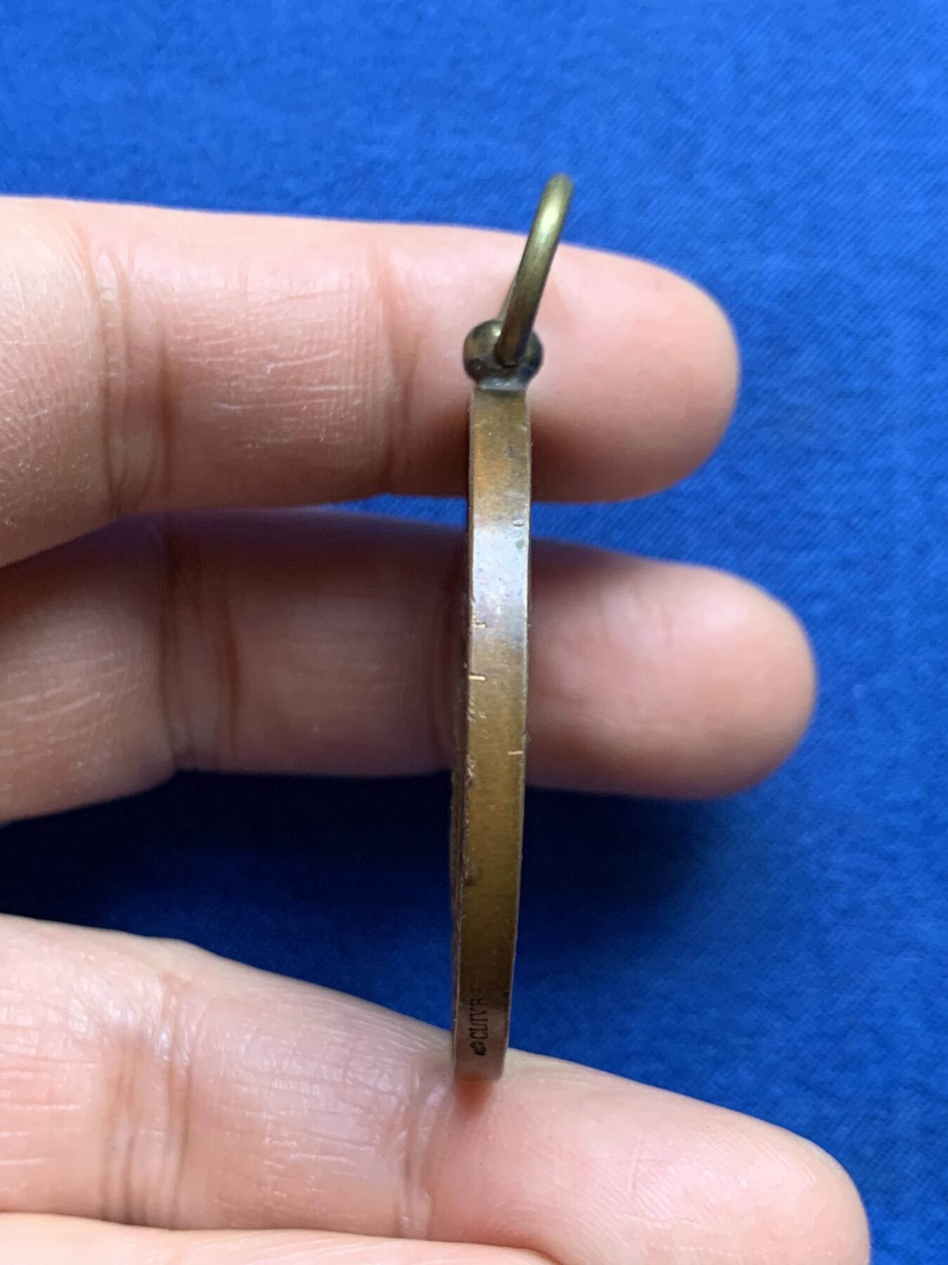 《竞宝斋》第459场 周日，周一，2场连拍 （全场包邮）欢迎送拍 法国 1889 南希射击比赛铜章 29.7克 40.6mm 丰饶角铜标