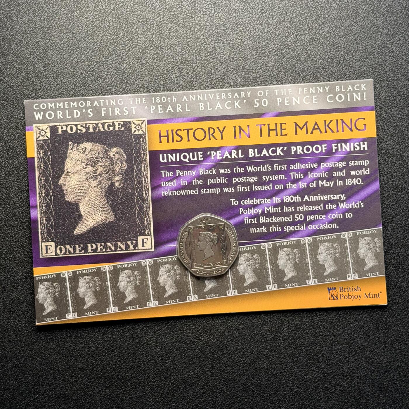 ＜星葵钱币社＞散币克朗场第68期·1月23日发货 直布罗陀2020年黑便士邮票发行180周年50便士卡装纪念币