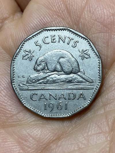 2026年第十一场(总第一百八十场）外国好品散币场(免佣金) - 加拿大🇨🇦1961年5分(伊丽莎白二世青年桂冠第二版)