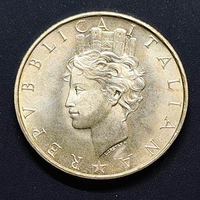 【全场包邮】纯粹捡漏拍497场-持续更新中 - 意大利1988年500里拉宪法40周年纪念银币【29毫米11克83.5%】