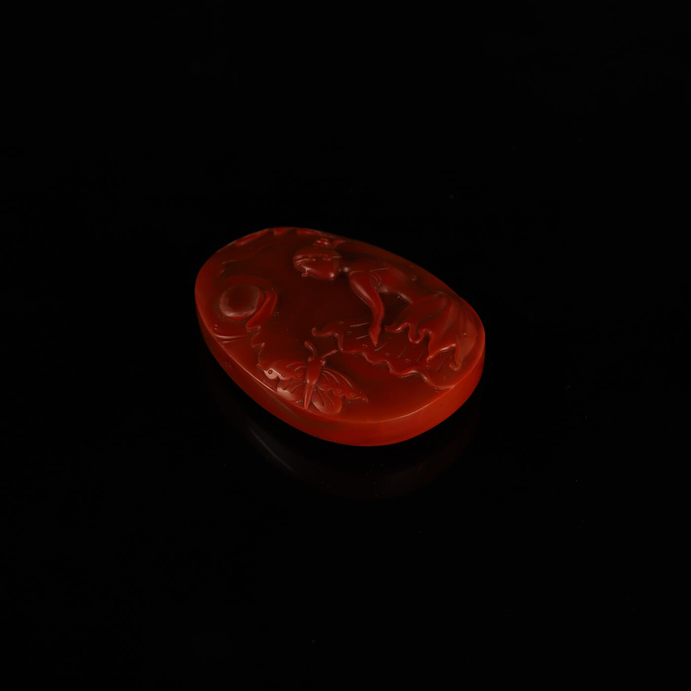 瑰丽珠宝（一） 苏工名家魏海涛作品 梦之舞南红吊坠