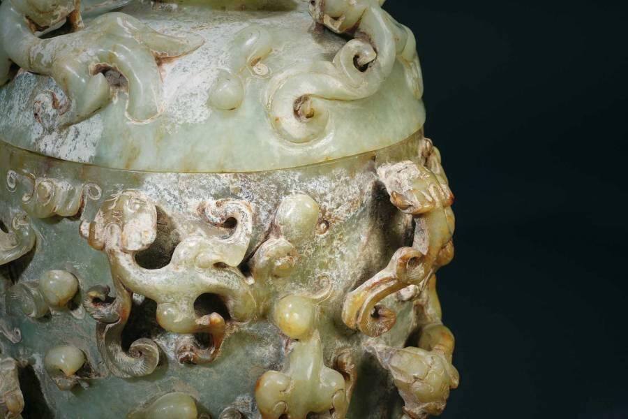 上海都达杂项专场三（全场包邮）  和田古玉鱼挂件86-1