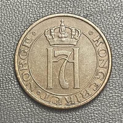 回流0120 - 挪威1936年2欧尔铜币 哈康七世王冠