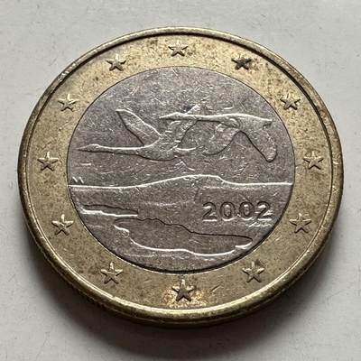 🌹外币初藏🌹🐯2026年第9场  每周二四六晚8️⃣点 接代拍 -  芬兰2002年1欧元