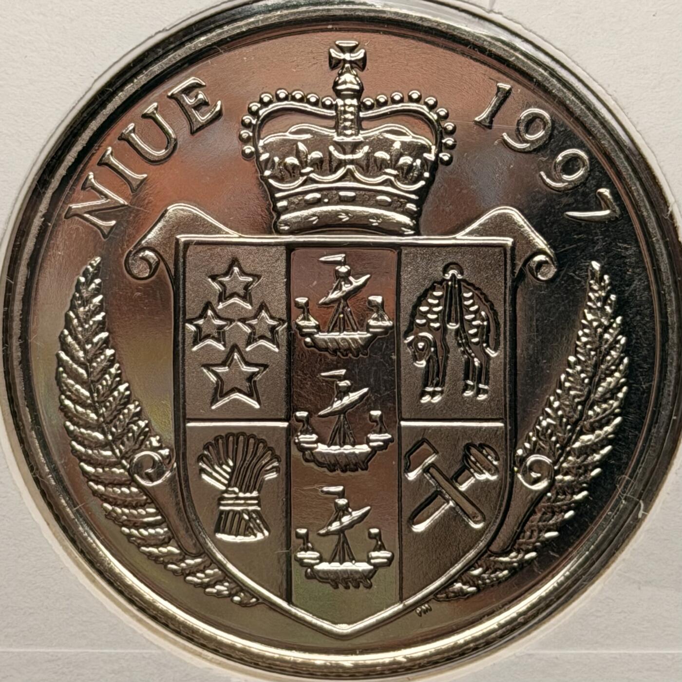 ＜星葵钱币社＞散币克朗场第68期·1月23日发货 〈邮币封〉纽埃1997年戴安娜王妃1元克朗型纪念币