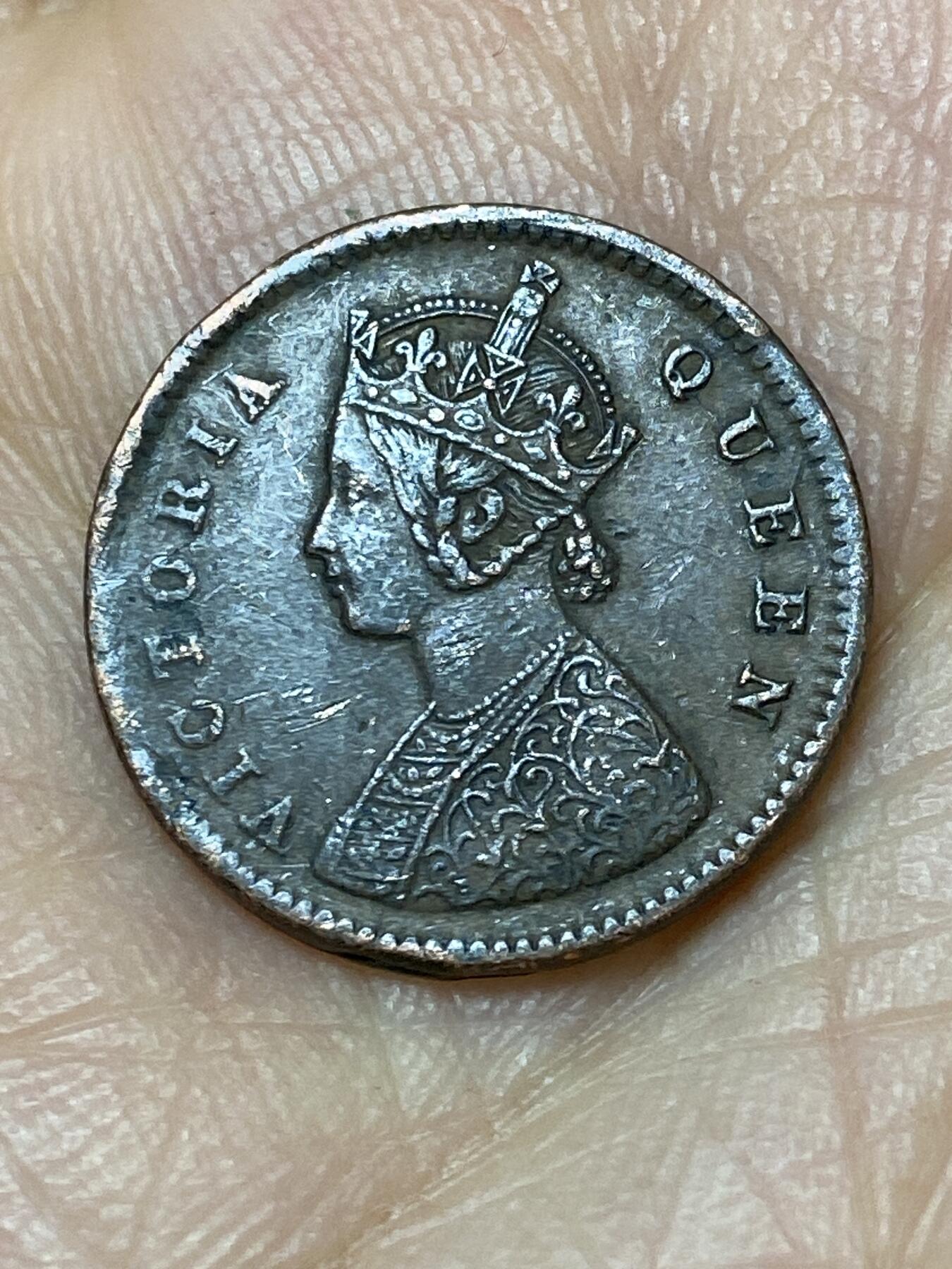 2026年第十一场(总第一百八十场）外国好品散币场(免佣金) 英属印度1876年1/12安娜(维多利亚女王中年带冠，第一版关门年)