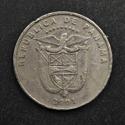 【淘币小摊】实时拍第八百五十拍   散币银币场   满百包邮可预留二周 每周一统一发货   - 巴拿马2001年5分镍币