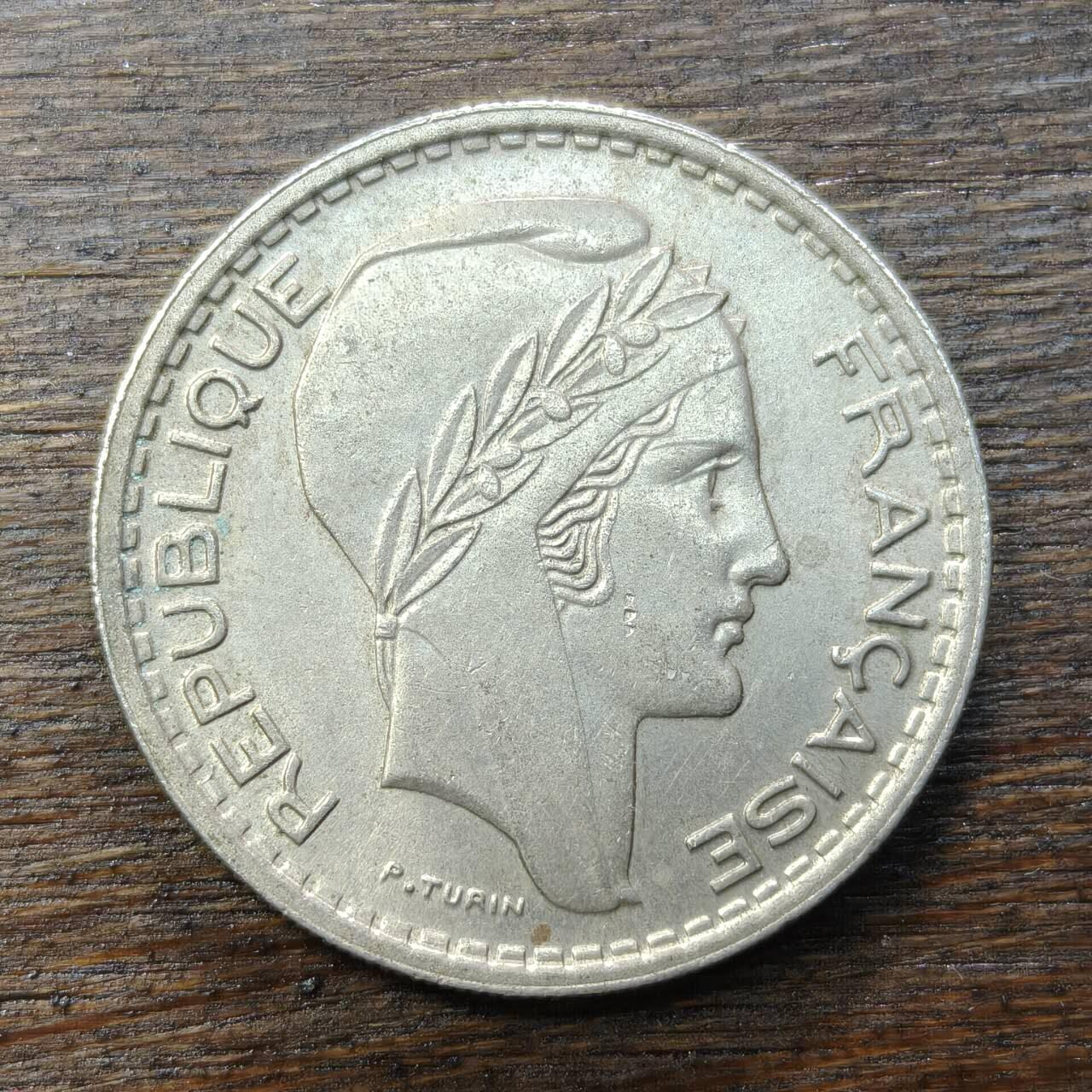 【铜匠收藏】★第138场★散币场。不寄存，30包邮。不满30元，支付5元运费。《接受代拍 代送NGC评级》 74【无寄存】法国 1949年 10法郎 第三共和国玛丽安娜欧