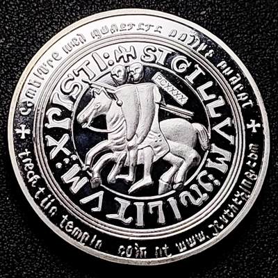 泉币菌-第172场- 精品福利场 - 银色 纪念章 马剑骑士 40mm