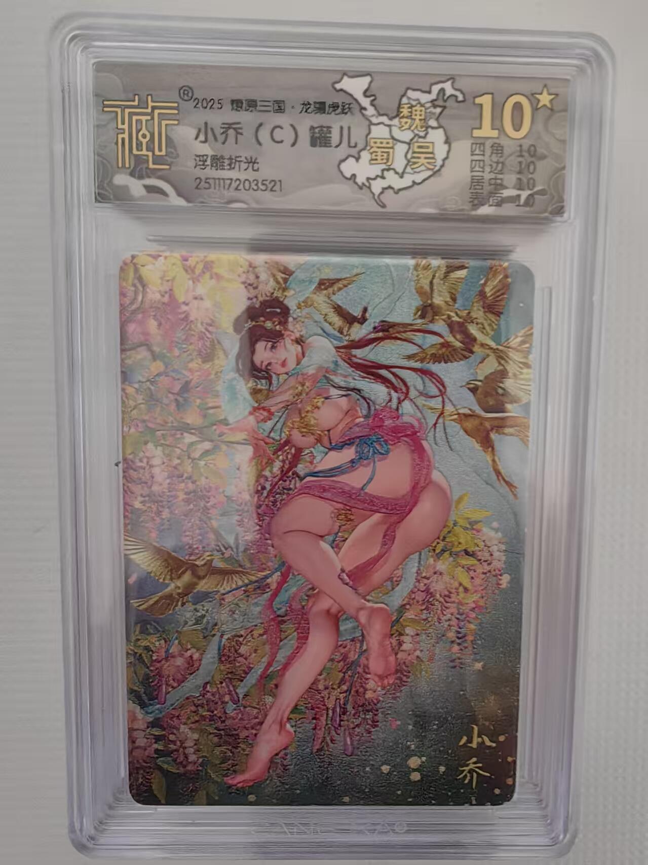 阳大大卡牌拍卖第95期（持续收拍品，周五晚上九点截拍，进群福利早知道） 【10星】燎原三国 龙骧虎跃 罐儿 小乔（C）浮雕折光521