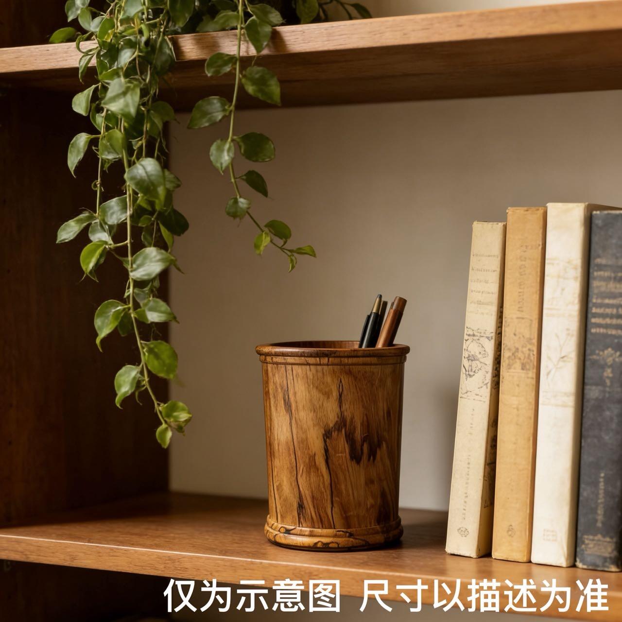 零元拍：海南黄花梨大笔筒，近十斤料整颗料抠出，口径：110/136/底104MM，山峰纹理漂亮