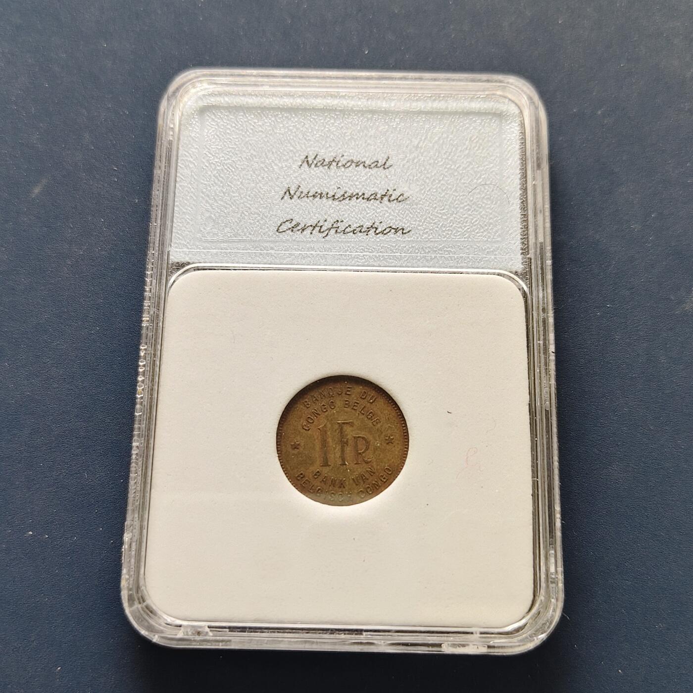 【全场包邮】纯粹捡漏拍496场-持续更新中 比属刚果1946年1法郎