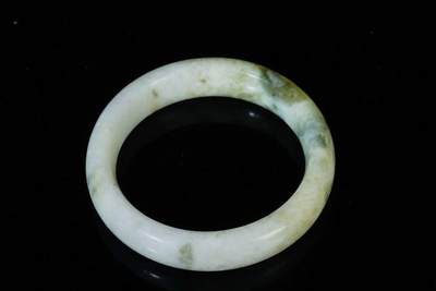 上海都达杂项专场三十四【年后发货全场包邮】  天然 蓝田玉贵妃手镯86-34