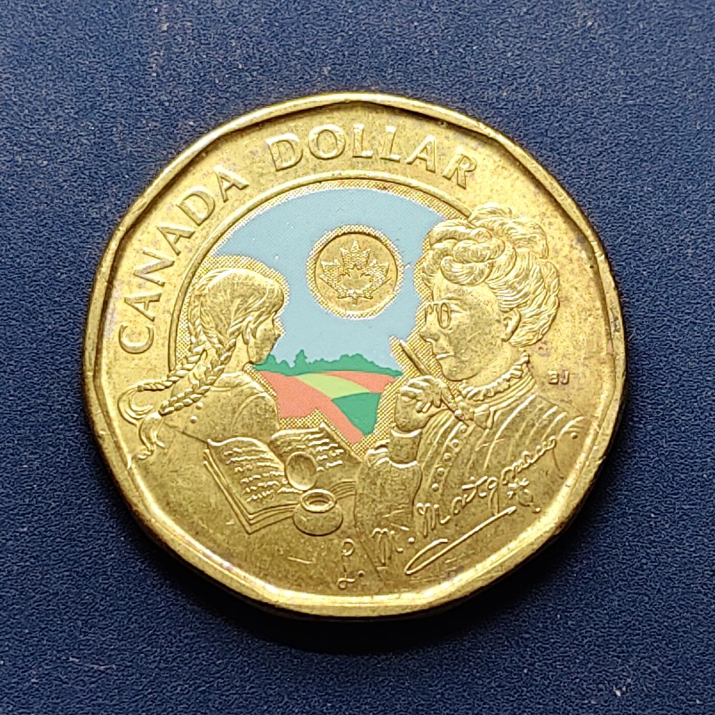 【全场包邮】纯粹捡漏拍496场-持续更新中 加拿大2024年1元儿童文学家L M·蒙哥马利诞生150周年彩色纪念币