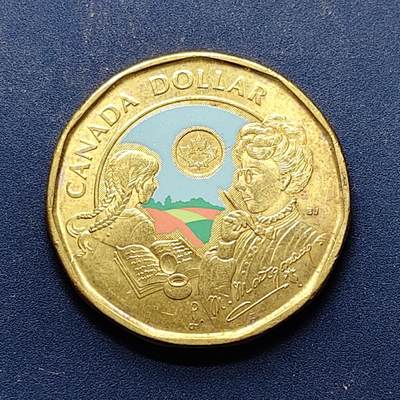 【全场包邮】纯粹捡漏拍496场-持续更新中 - 加拿大2024年1元儿童文学家L M·蒙哥马利诞生150周年彩色纪念币