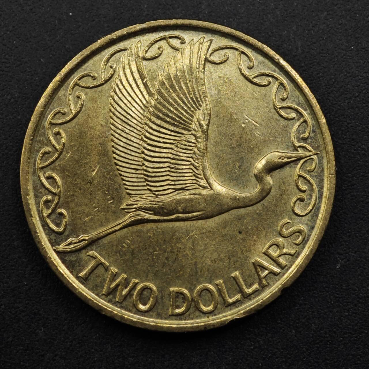 【淘币小摊】实时拍第八百五十拍   散币银币场   满百包邮可预留二周 每周一统一发货   新西兰1990年2元铜币