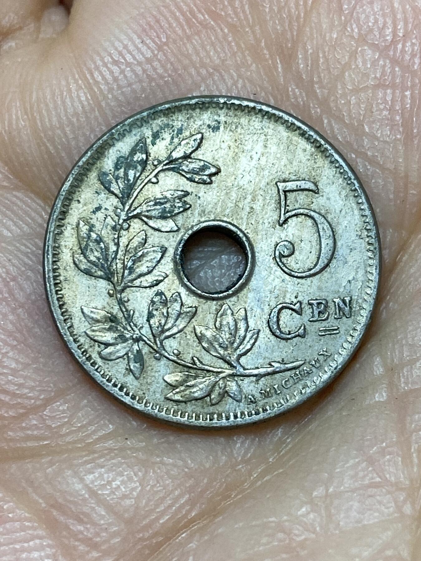 2026年第十一场(总第一百八十场）外国好品散币场(免佣金) 比利时🇧🇪1904年5分(利奥波德二世第三版，荷语版，首发年)