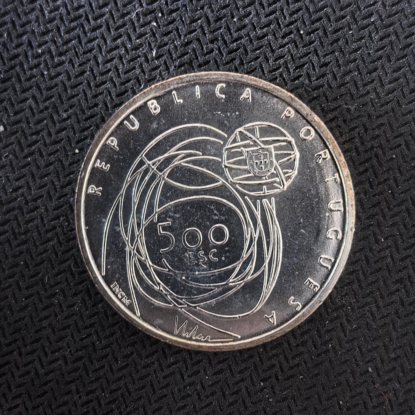 道一币馆币章第一百六十四场 葡萄牙2001年文化之都波尔图500埃斯库多银币  14g 500s