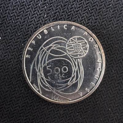 道一币馆币章第一百六十四场 - 葡萄牙2001年文化之都波尔图500埃斯库多银币  14g 500s