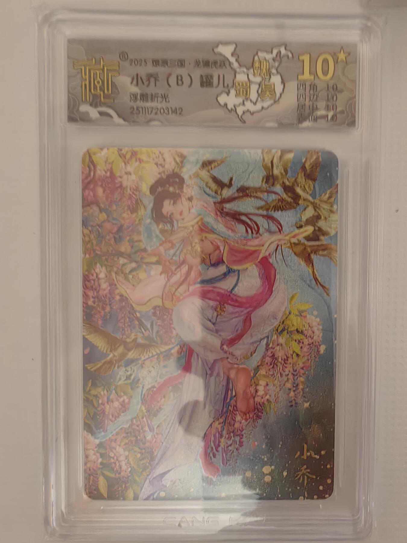 阳大大卡牌拍卖第94期（持续收拍品，周六晚上九点截拍，进群福利早知道） 【10星】燎原三国 龙骧虎跃 罐儿 小乔（B）浮雕折光142