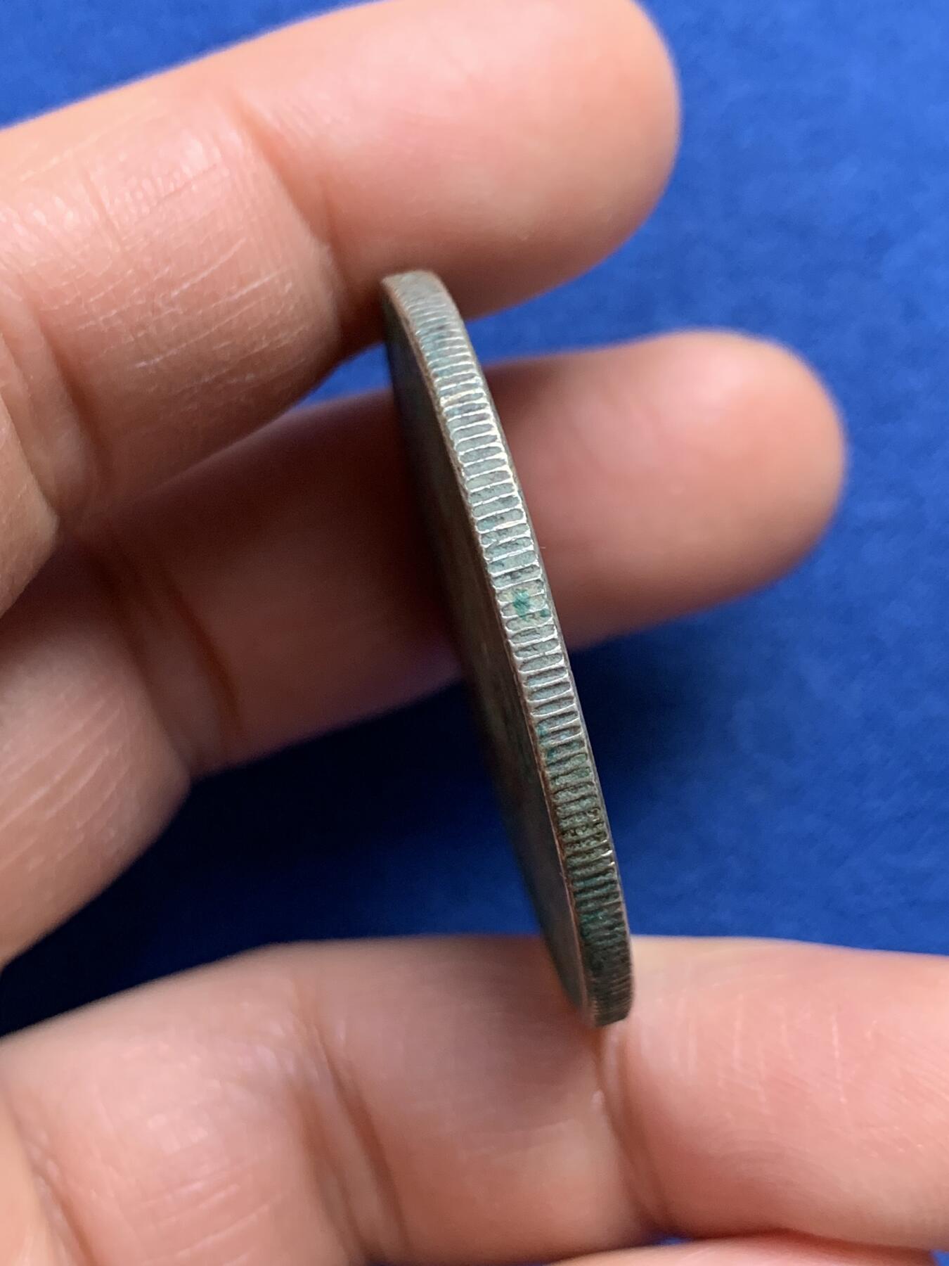 《竞宝斋》第459场 周日，周一，2场连拍 （全场包邮）欢迎送拍 真银假币 民国九年袁像一元银币 约660银 26.1克