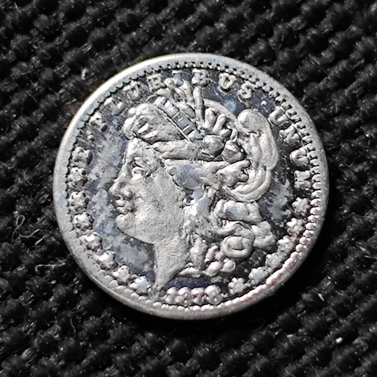 KK钱币收藏小铺  第400期  百期特拍（四拍之四）2月预留时间 周末发货  美国摩根袖珍小银币 趣味品