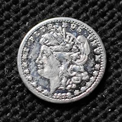 KK钱币收藏小铺  第400期  百期特拍（四拍之四）2月预留时间 周末发货 -  美国摩根袖珍小银币 趣味品