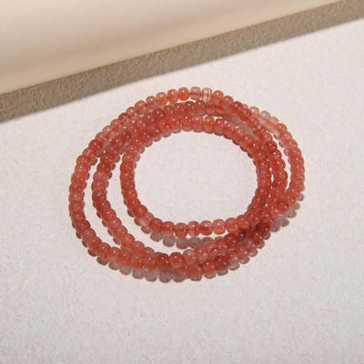 瑰丽珠宝（一） - 南红冰粉手串（项链）