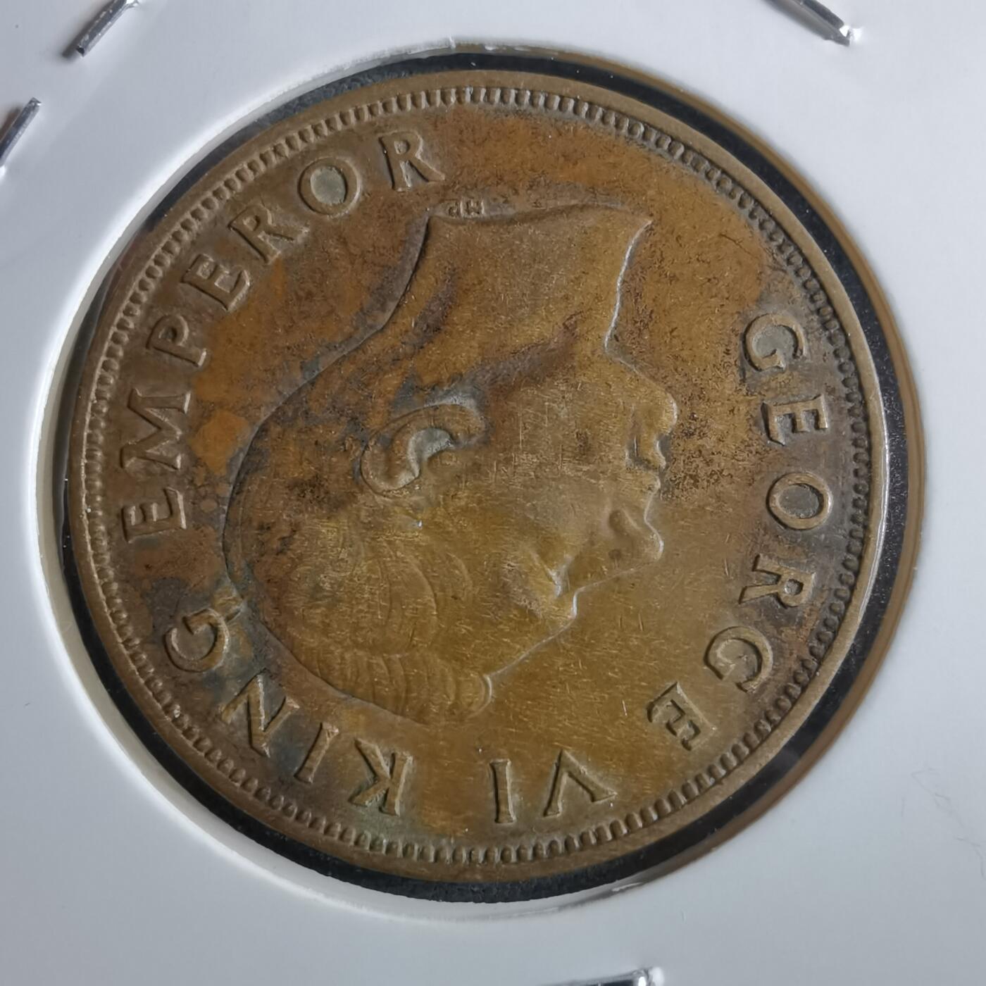 沼泽如烟--第966场 新西兰1946年1便士