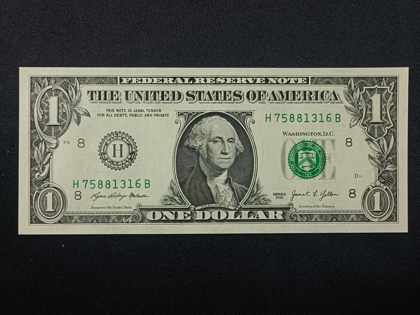 【游宝拍卖】乙巳蛇年第109期 佣金1元起 美国-1美元【五连号 全新UNC/UNC-】