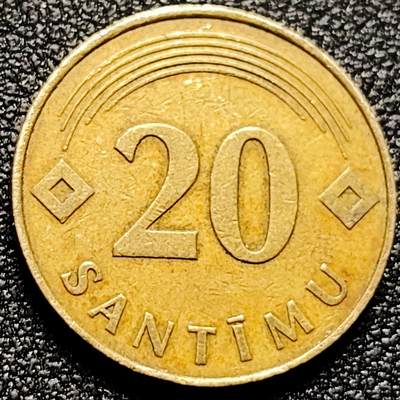 泉币菌-第172场- 精品福利场 - 拉脱维亚1992年20分硬币 